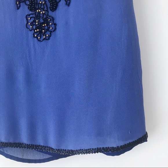 Vintage Lux Beaded Chiffon Mini Dress - Picture 4 of 5